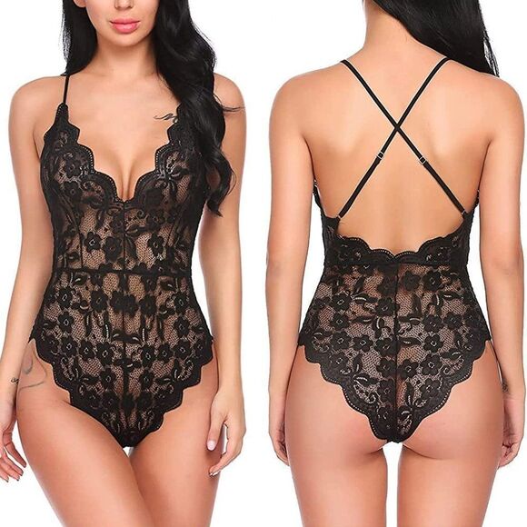 Other - DDO Sexy lace Bodysuit for Women- Black